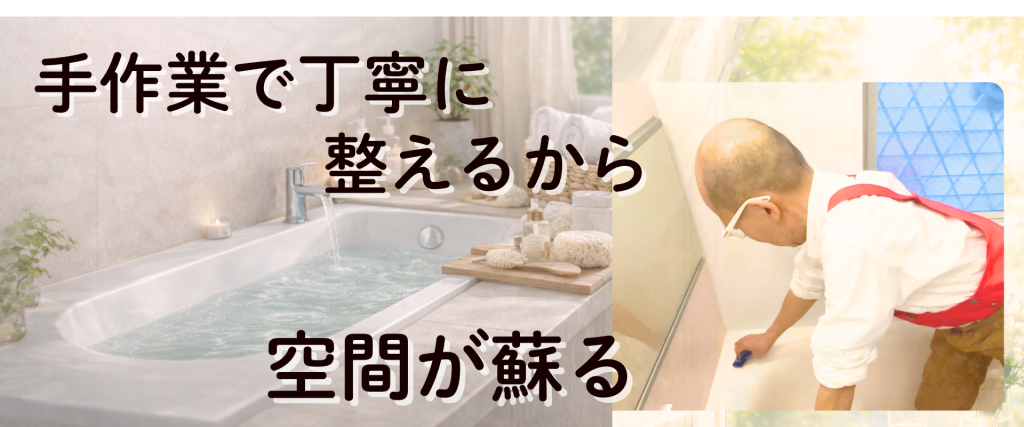 手作業で丁寧に整えるから、空間が蘇る。